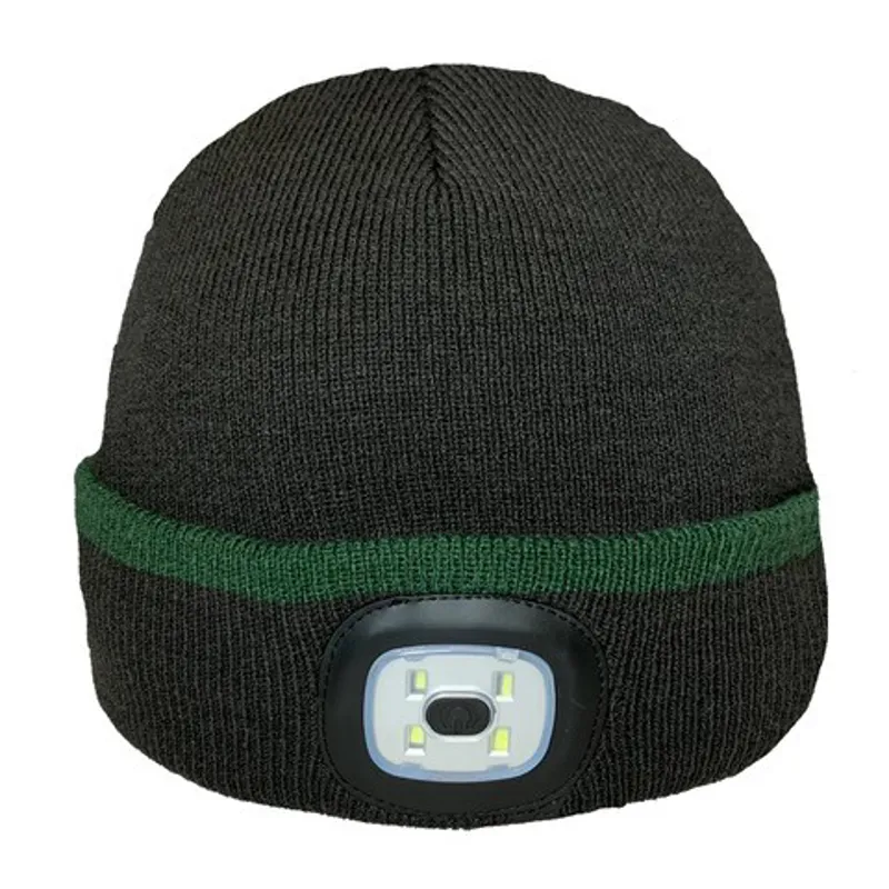 Platinum Classic LED Beanie Adults in Forest Green